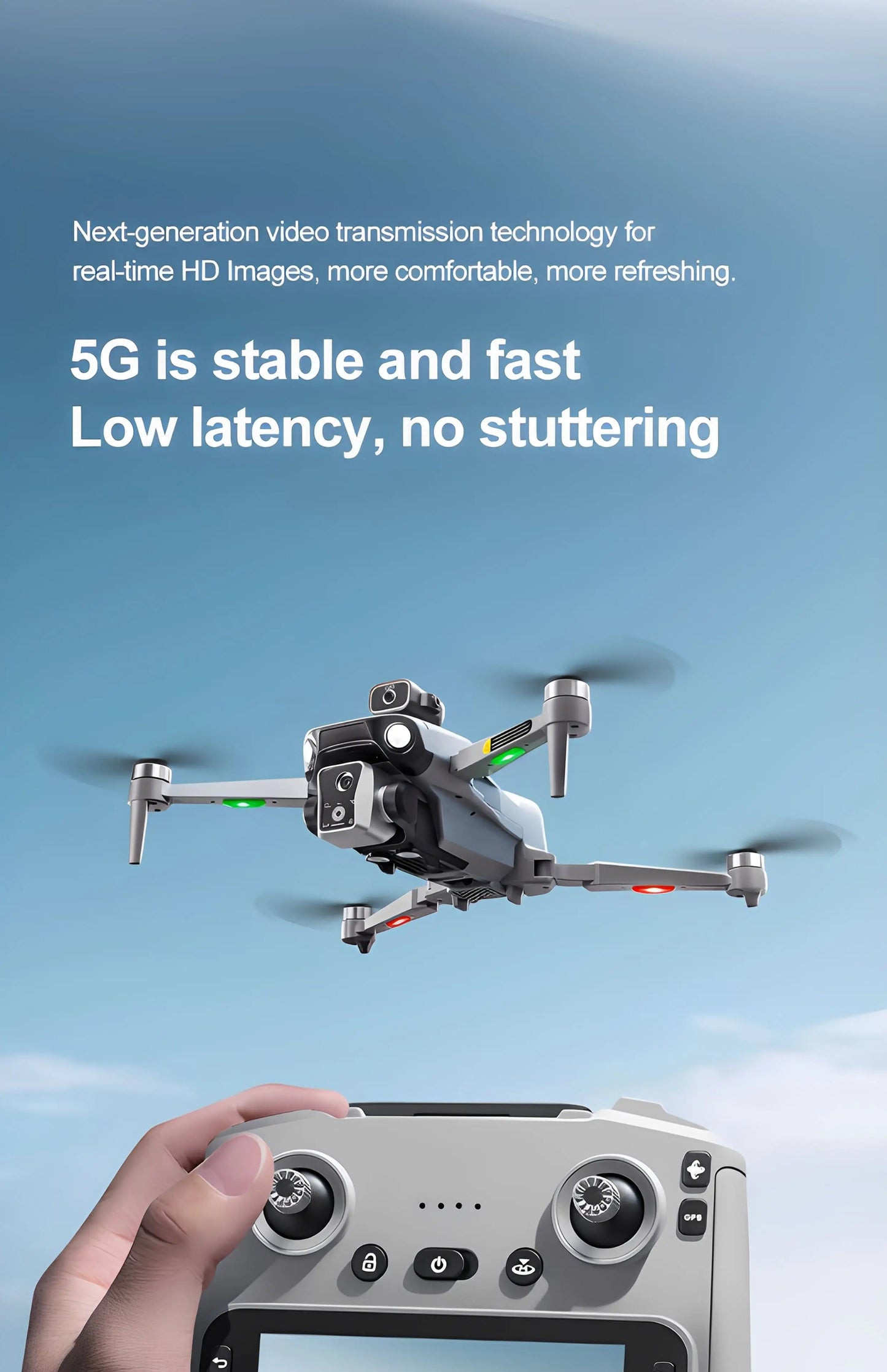 The 2025 new model K19 drone is equipped with a built-in screen GPS for professional drone high-definition aerial photography