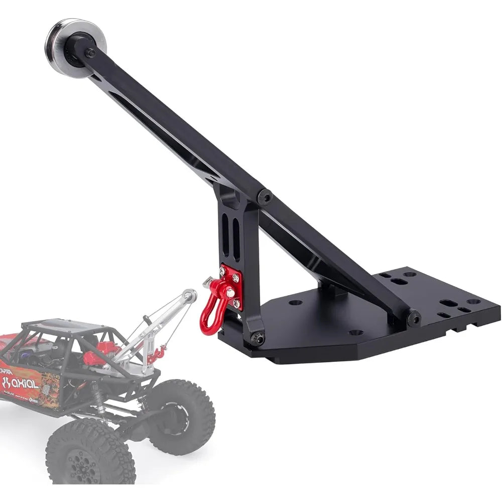 1/10 Scale Aluminum Truck Crane Arm Kit, Tow Build Updates for Axial Capra 1.9 UTB Trail Buggy RC Crawler, Black Upgrade Parts