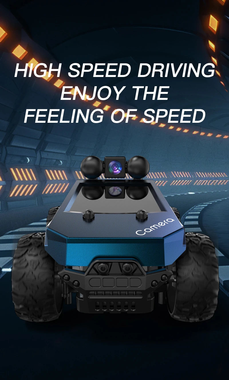 Rc Car with Camera High-Speed Climbing Car Wifi Picture 1:28 Remote Control Off-Road Vehicle Real-Time Transmission Xmas Gift