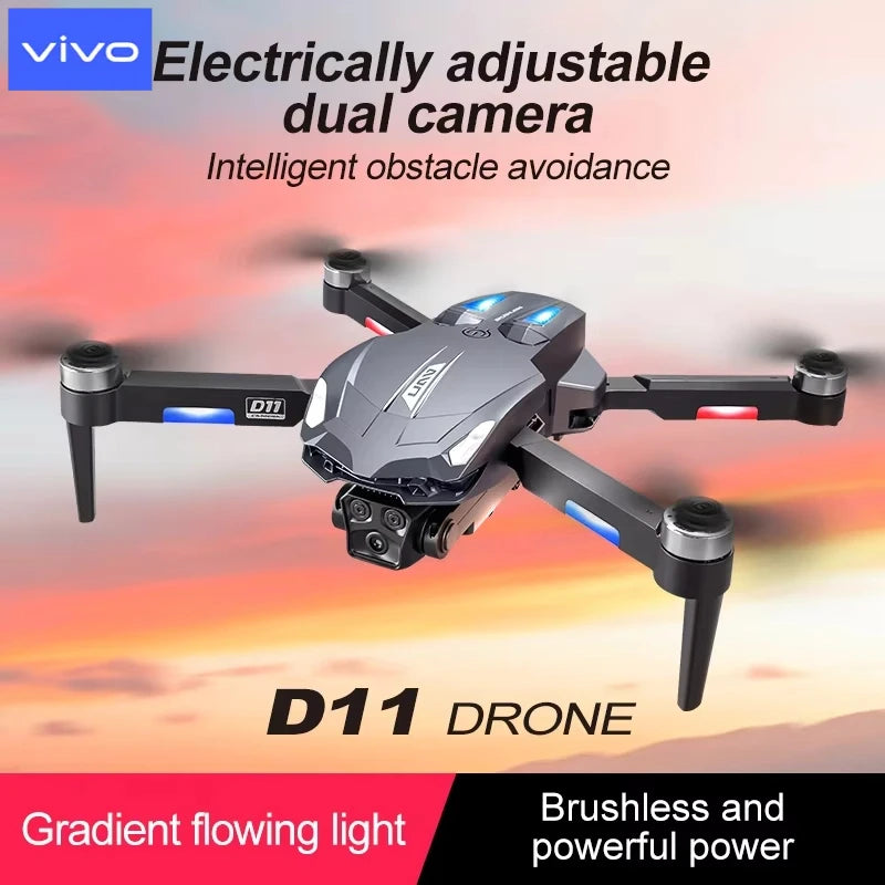 VIVO D11 8K GPS Brushless Drone with Dual Camera & Omnidirectional Obstacle Avoidance