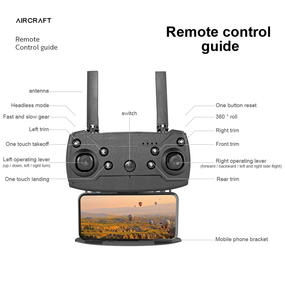 E99Pro Drone HD Professional 4k drone Dual Camera WIFI fpv Aircraft Quadcopte Obstacle Avoidance Aerial Photography Drone