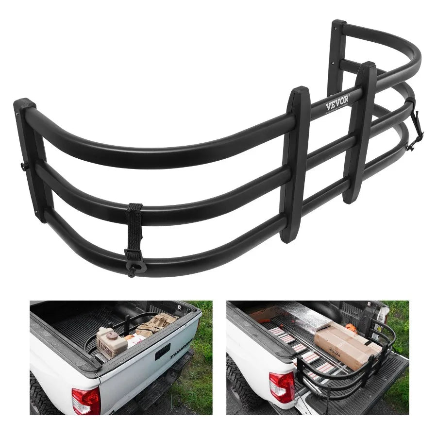 Truck Bed Extender Aluminum Retractable Tailgate Extender 51.664 Adjustable Length Fits for Ridgeline Tacoma Gladiator Colorad