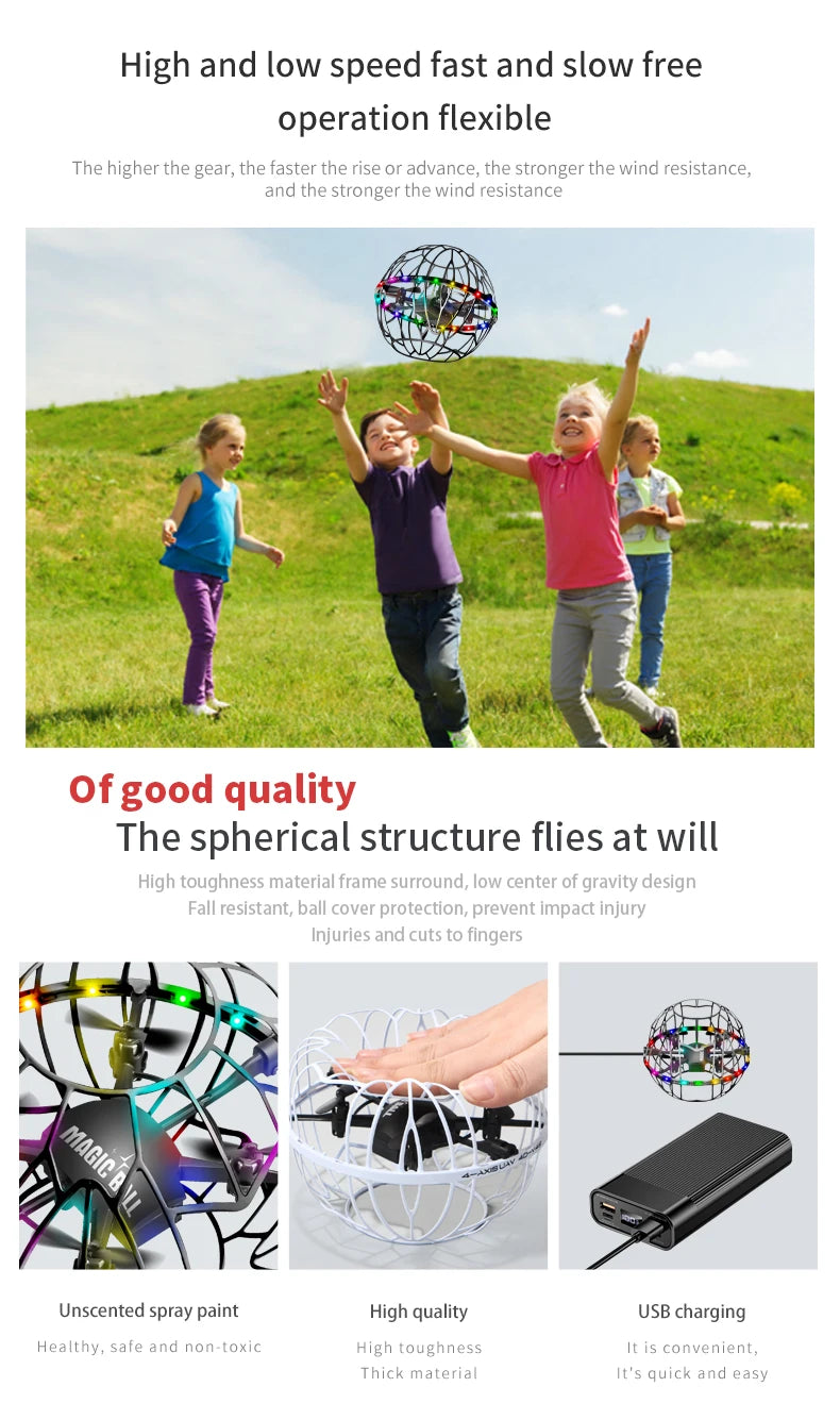 4DRC V49 Drone for Soccer Competition WiFi Fpv Obstacle Avoidance Helicopter Fixed Height RC Flying Ball Toys Starter Gifts