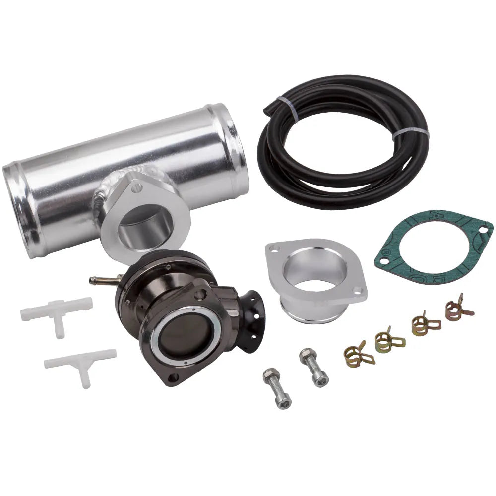Universal Billet Anodized Type RS Blow Off Valve Bov Kit & 2.5" Flange Pipe