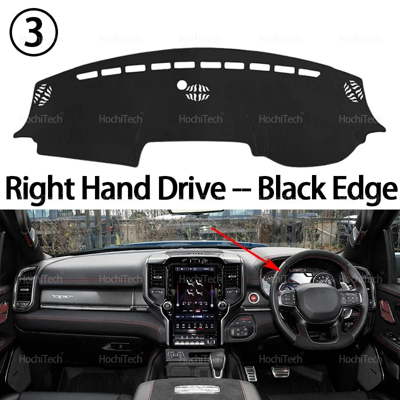 For Dodge Ram 1500 2500 3500 2019 2022 2023 Anti-Slip Dashboard Cover Protective Pad Car Accessories Sunshade Carpet