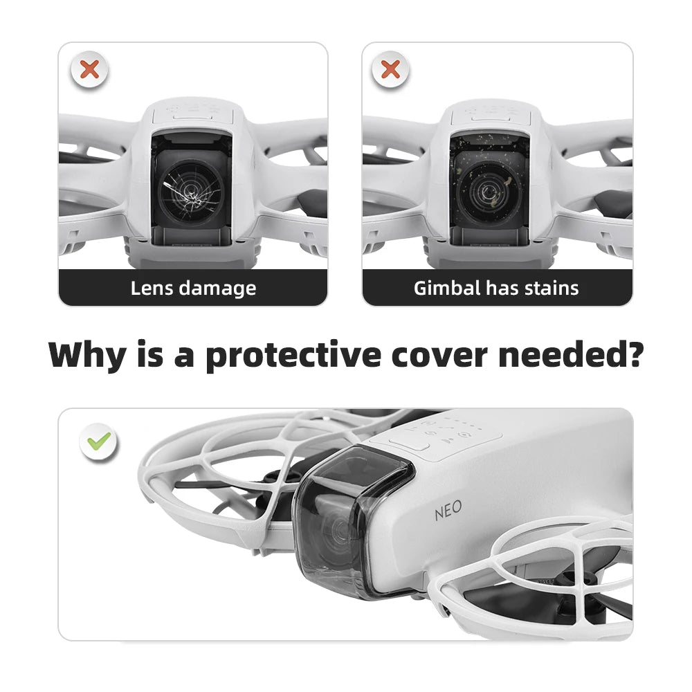 Lens Cover for DJI Neo Drone Gimbal Protector Cap Drone Replacement Part Anti-collision Dustproof Drone Accessories