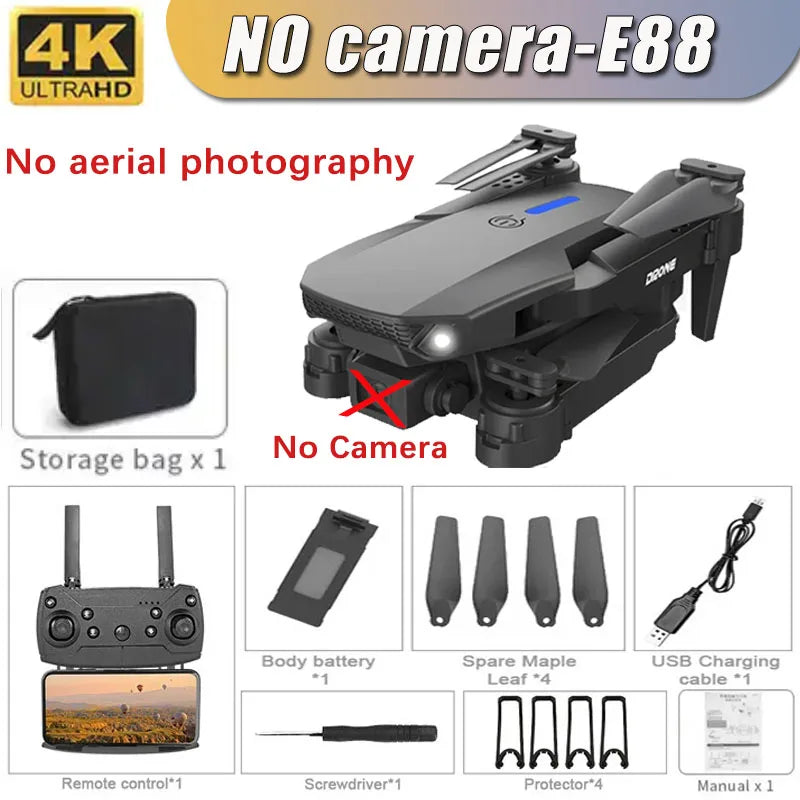 E88 Pro 4K Camera Drone – Foldable & WiFi FPV