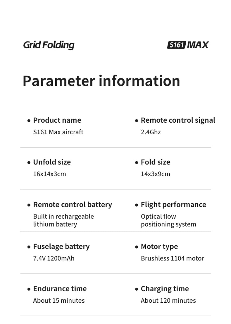 drone new S161 Four Sided Obstacle Avoidance Dual Camera Optical Flow Positioning Aerial Drone Remote-controlled Aircraft