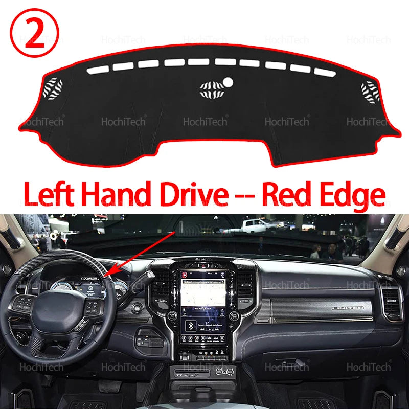 For Dodge Ram 1500 2500 3500 2019 2022 2023 Anti-Slip Dashboard Cover Protective Pad Car Accessories Sunshade Carpet