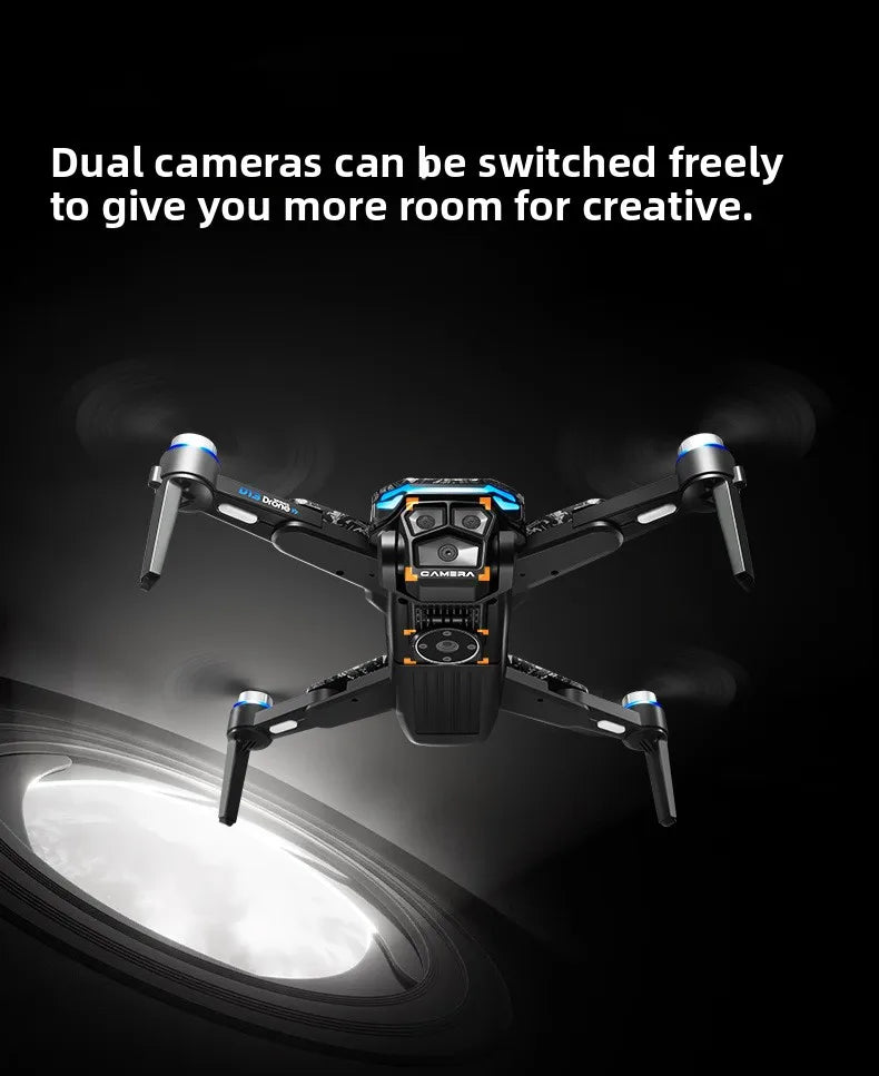 Aircraft Foreign Trade New D13 Drone with 5.6-inch Screen Control Brushless Quadcopter Obstacle Avoidance Remote-controlled