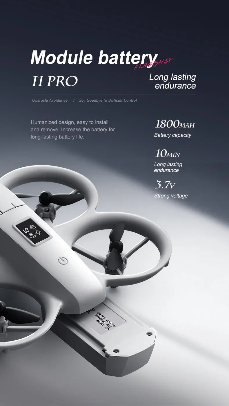 I1PRO Rc Drone 4K Aerial Photography Machine Dual Camera HD Quadcopter Five-side Obstacle Avoidance Foldable Drone RC Drone