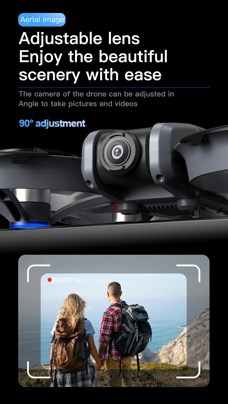 NEW X226 Drone VR Remote Control Brushless Dual Image Transmission HD Aerial Optical Flow Hover Obastacle Avoidance UAV Boys Toy