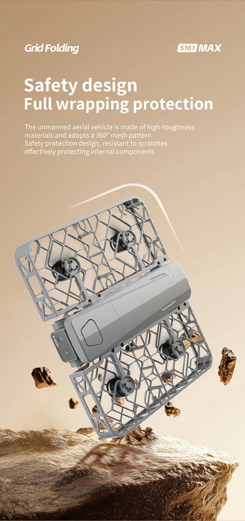 drone new S161 Four Sided Obstacle Avoidance Dual Camera Optical Flow Positioning Aerial Drone Remote-controlled Aircraft