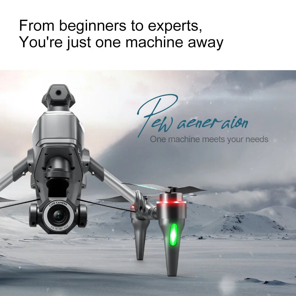 2025 V196 Automatic Obstacle Avoidance Drone 8K HD Camera Aerial Photography WIFI Optical Localization Brushless Drone Gift toys
