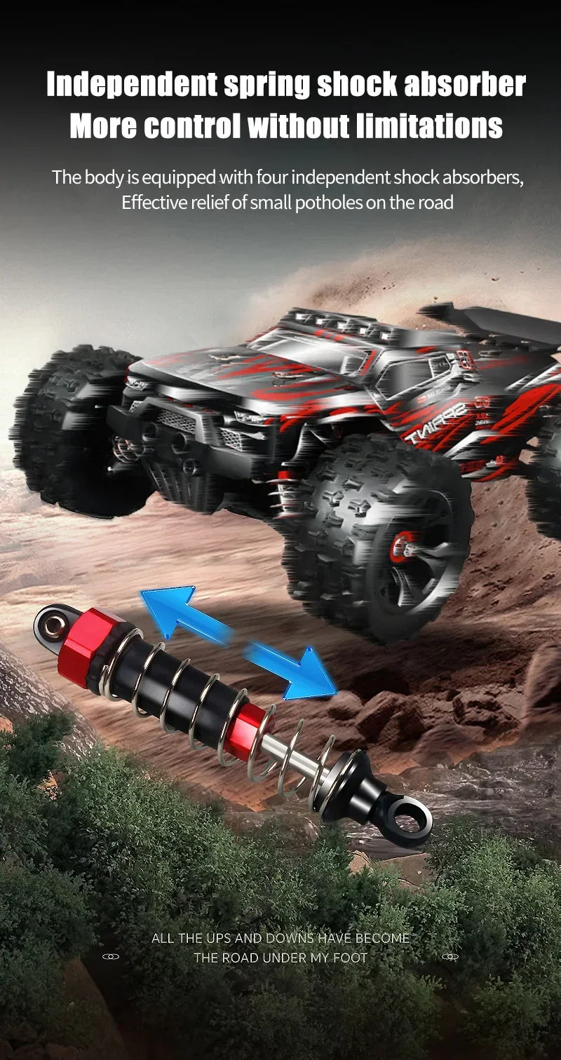 RC Car 1/14 4WD 2.4G Remote Control Car 550 Carbon Brush Strong Motor Drift Off-Road Desert Racing Car Remote Truck Toys