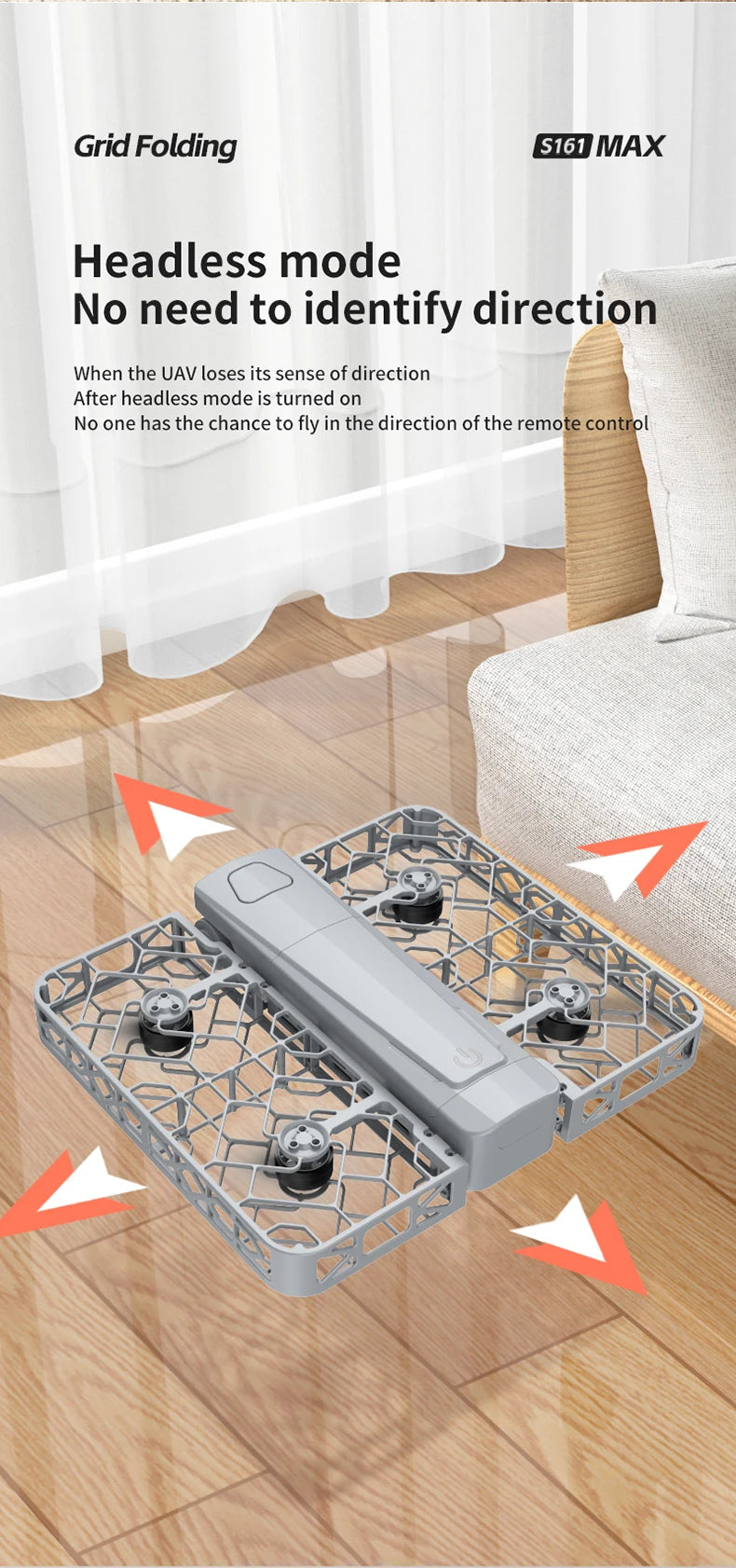 drone new S161 Four Sided Obstacle Avoidance Dual Camera Optical Flow Positioning Aerial Drone Remote-controlled Aircraft