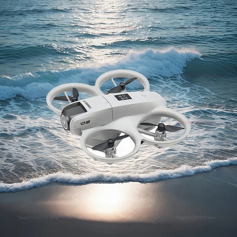 2025 NEW D16 Drone with 180° Electric Adjustable 8K HD Camera WiFi Light Flow Obstacle Avoidance RC Quadcopter Toy Gift for Kid