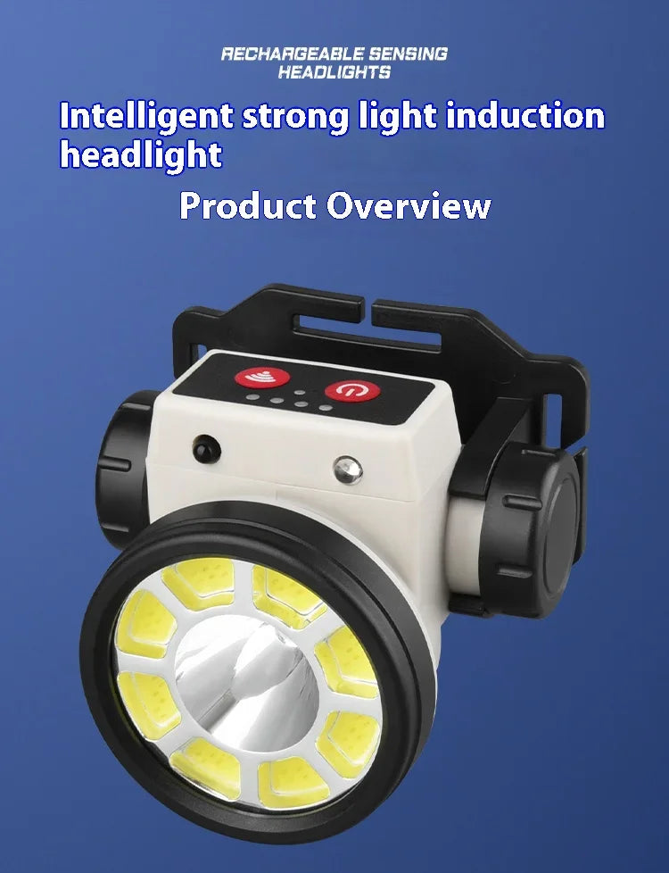 Super Bright LED Rechargeable High-power Headlights High Brightness Emergency Charging Outdoor Head Flashlight Fishing Lamp