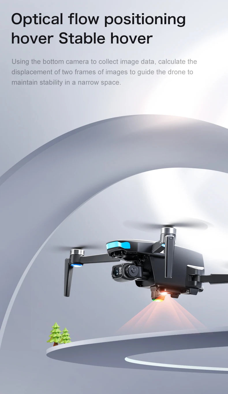 Drone Professional 3-axis Gimbal Stabilizer Camera with 5G WiFi GPS And 8K RC Equipped Screen Shared Multiple Displays on MP