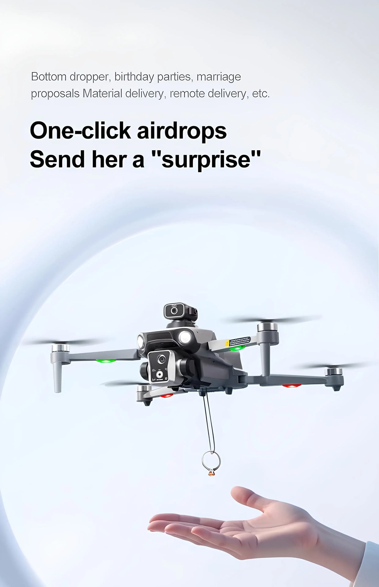 The 2025 new model K19 drone is equipped with a built-in screen GPS for professional drone high-definition aerial photography