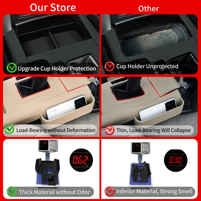 Central Console Gearbox Box Cover for 2010-2023 Toyota Land Cruiser Prado 150 Lc150 nternal Decoration Accessories Upgrade