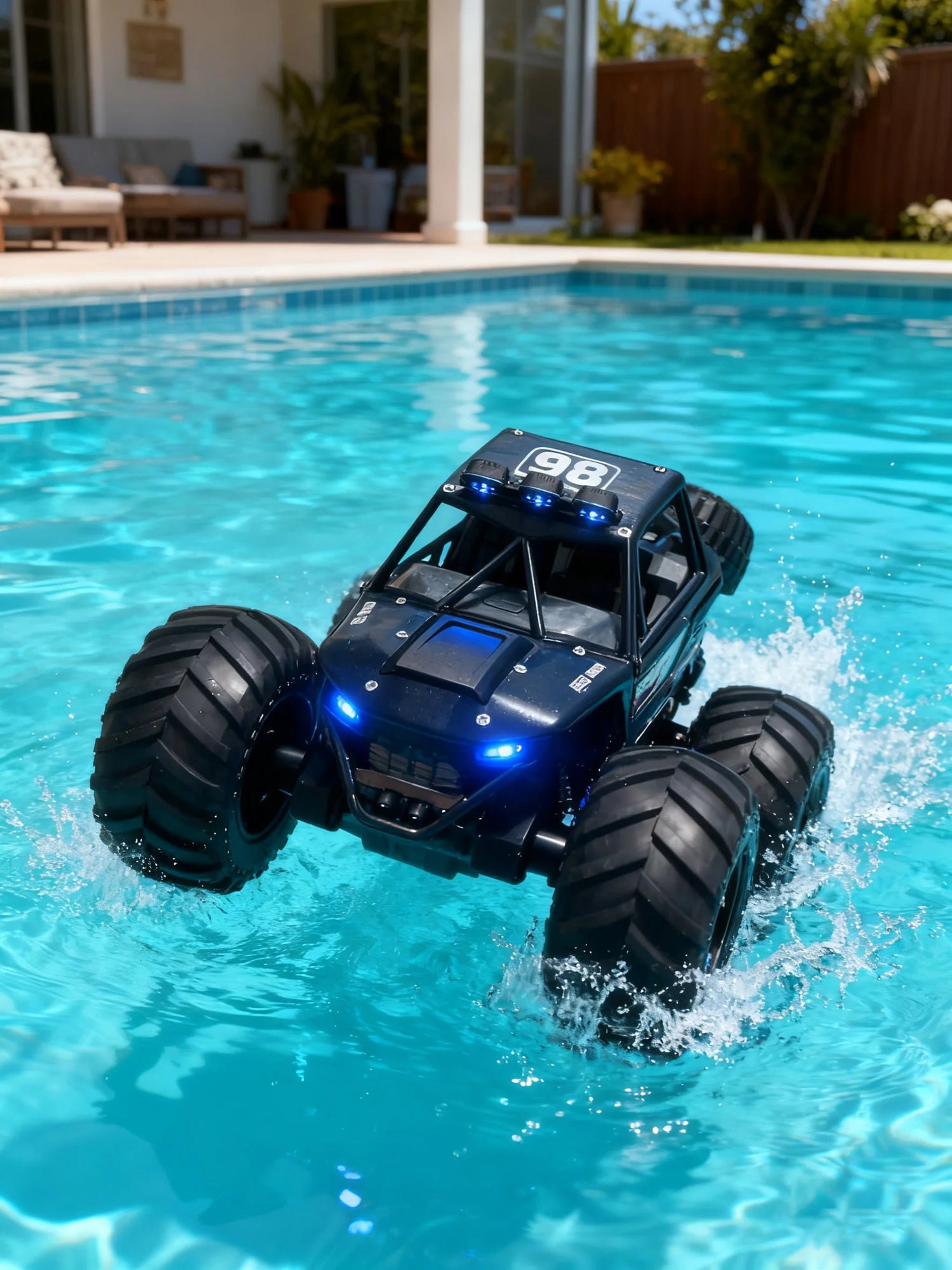 Gesture And Remote Control 50M Range Amphibious RC Car Gift For Kids Ages 3 4 5 6 7 All Terrain Adventure Vehicle