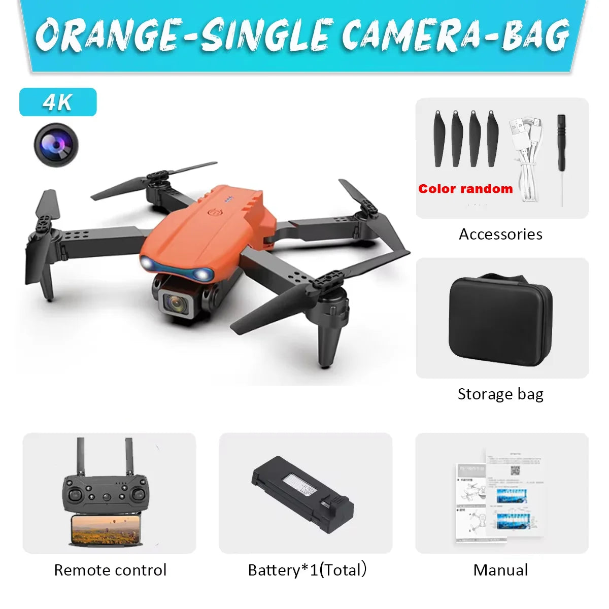E99Pro Drone HD Professional 4k drone Dual Camera WIFI fpv Aircraft Quadcopte Obstacle Avoidance Aerial Photography Drone