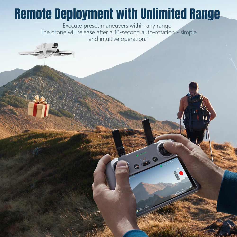Drop System for DJI Flip Drone Airdrop Thrower System Airdrop Thrower Transport Payload Delivery Thrower Air Dropper Device
