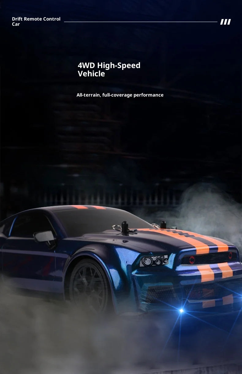 High-Speed RC Car: Remote-Controlled Drifting Vehicle with Four-Wheel Drive, Fast-Diving Electric Toy Car Model,Ideal for Racing