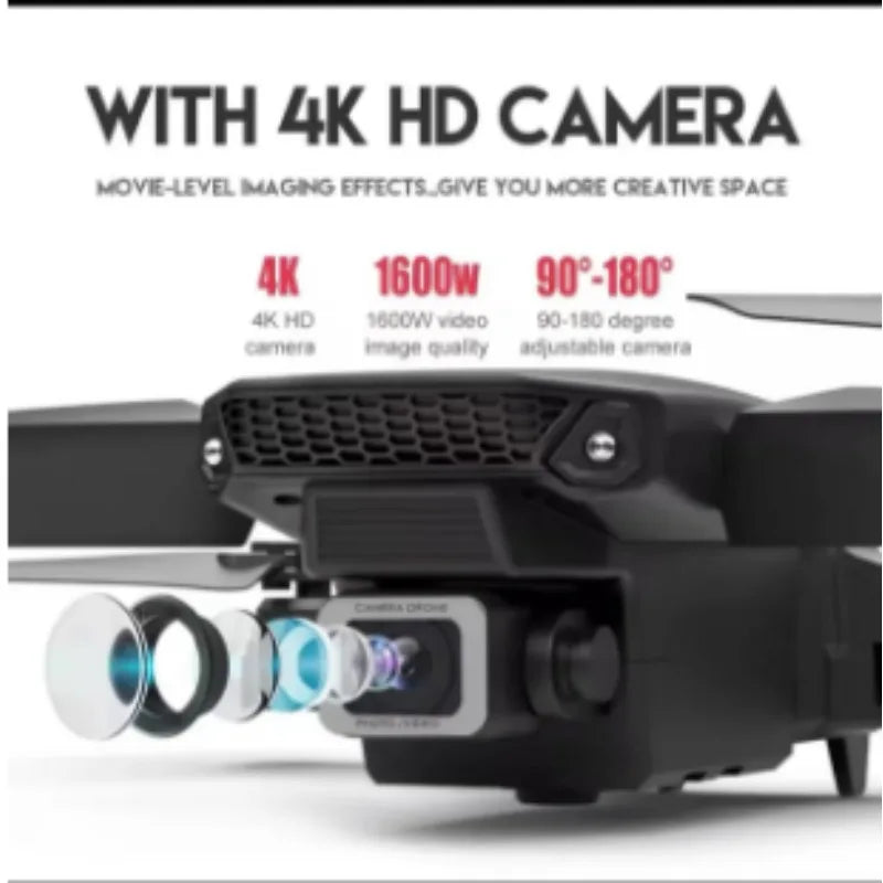 Drone E88 Pro Drone Aerial Photography High Definition 4k Dual Camera Quad Axis Remote Control Aircraft Children's Toys