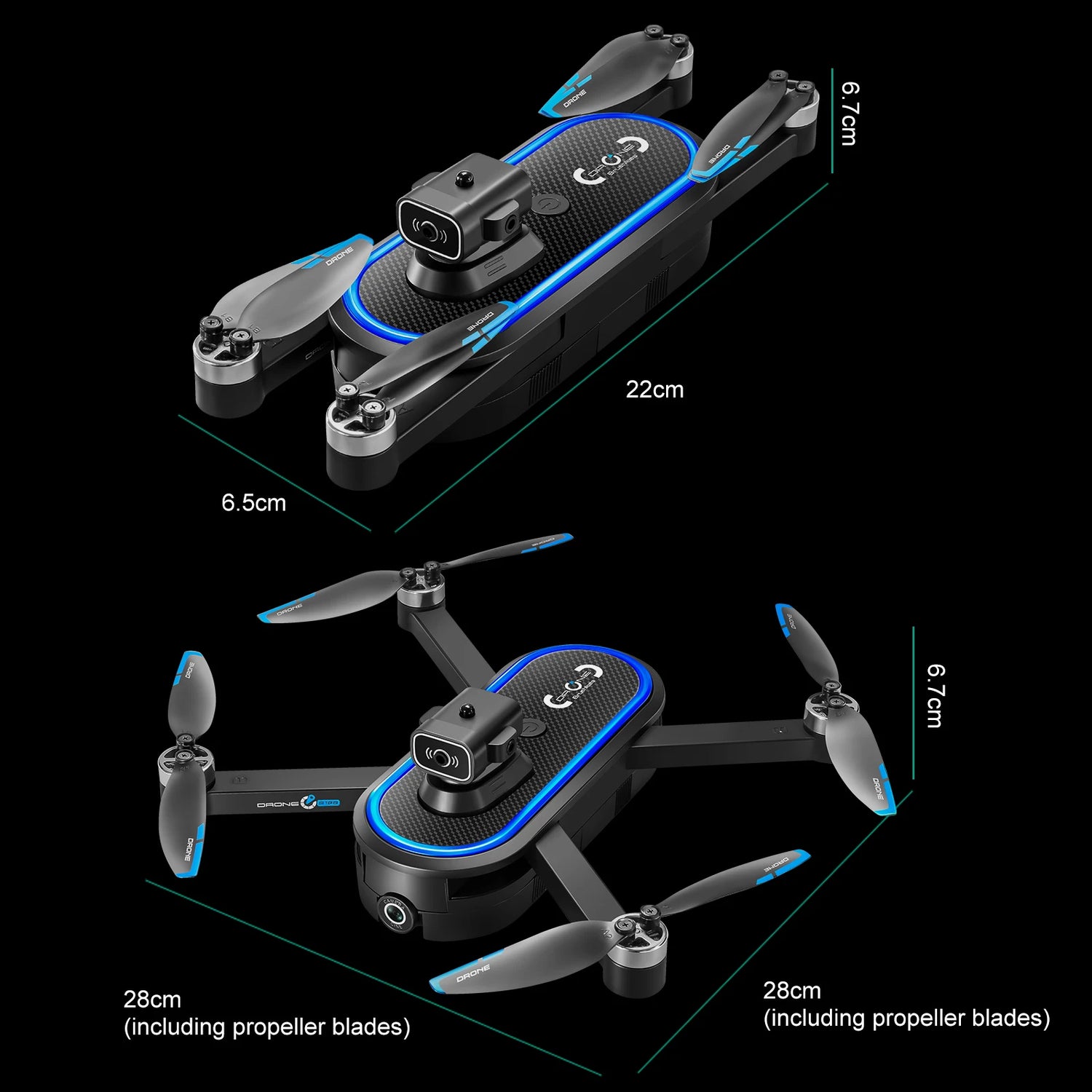 drone brushless motor,electrically adjustable camera, optical flow positioning, collision avoidance function, obstacle avoidance