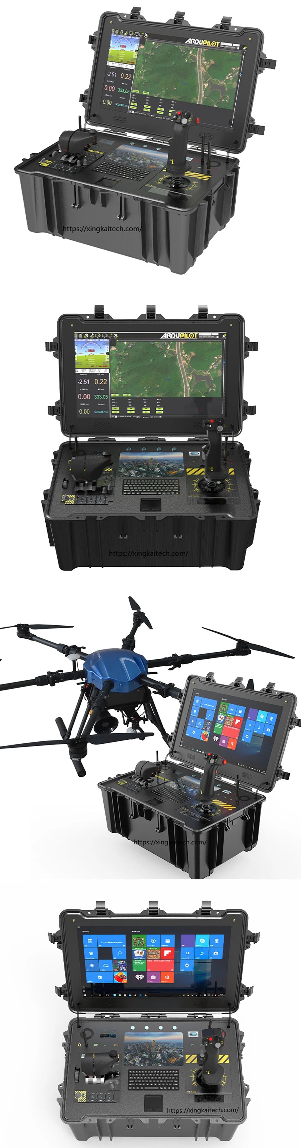 Drone with Remote Control and Screen ground Control Station