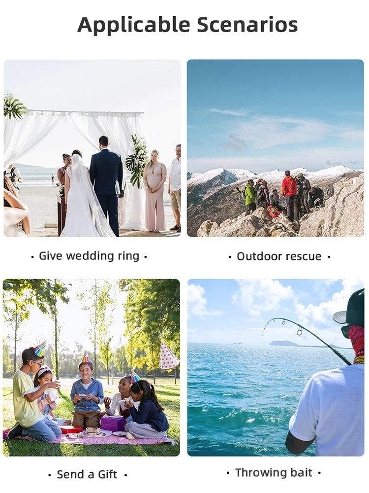 BRDRC Airdrop System for DJI Air 3S/Air 3 Drone Fishing Bait Wedding Ring Gift Deliver Life Rescue Thrower Drone Accessories
