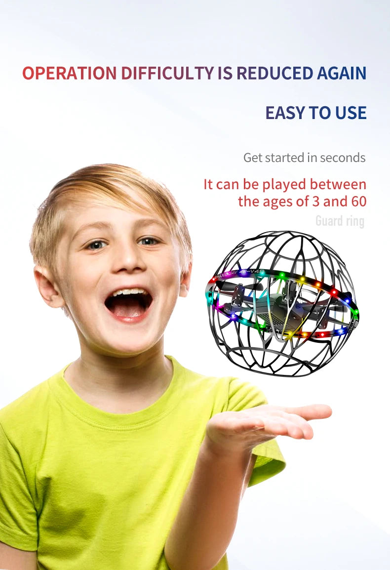 4DRC V49 Drone for Soccer Competition WiFi Fpv Obstacle Avoidance Helicopter Fixed Height RC Flying Ball Toys Starter Gifts