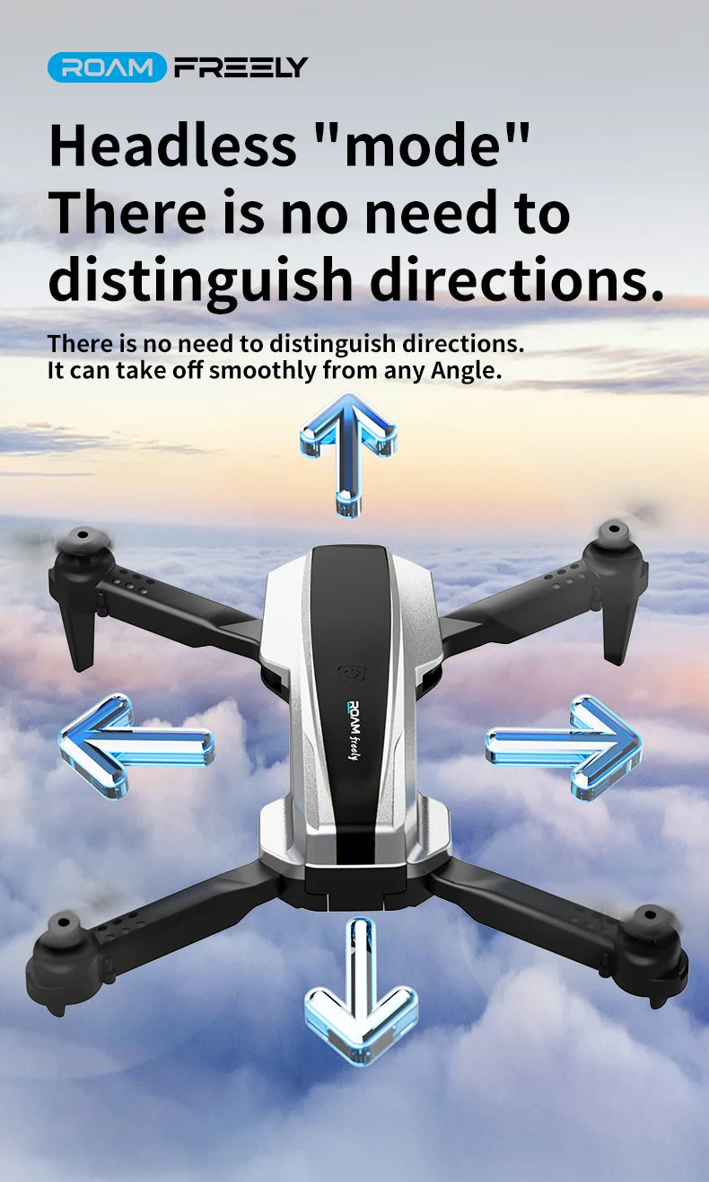 H30 Drone: Optical Flow Enabled, Foldable Quadcopter, Dual-lens Aerial Photography Remote Control Aircraft Toy
