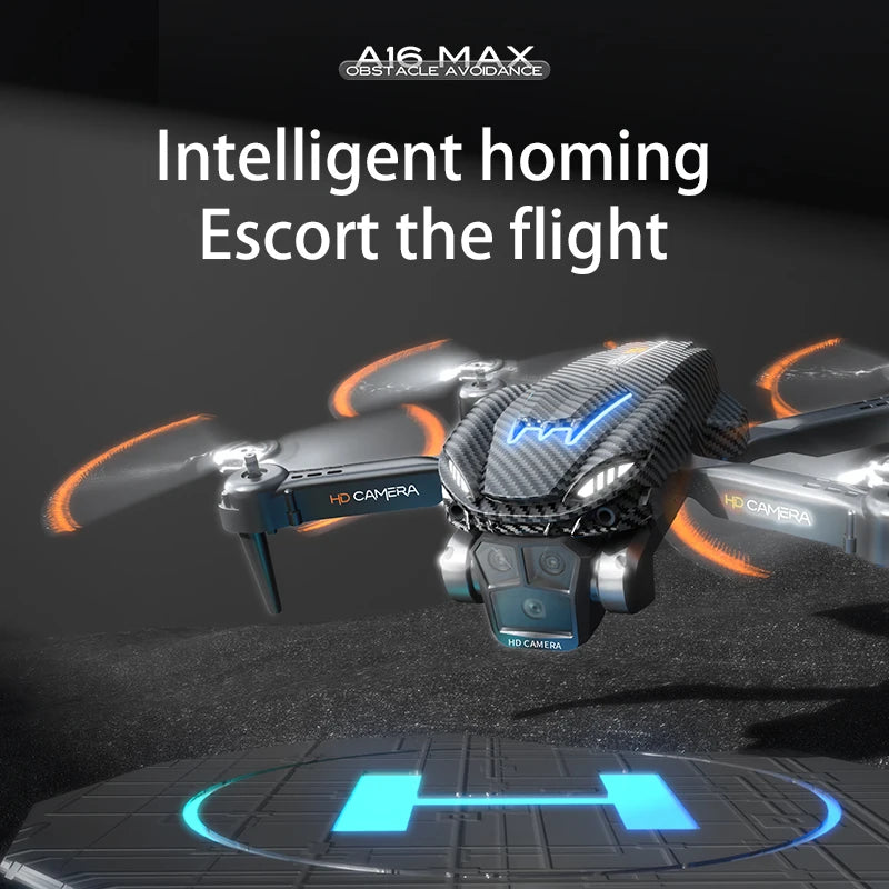 New A16 MAX 4K Drone With Camera 360° Obstacle Avoidance Drone GPS Smart Flying Drone Brushless motor tracking HD shooting drone