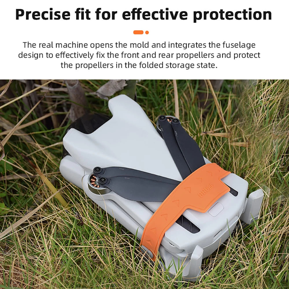 BRDRC Propeller Holder for DJI Mini 3/Mini 3 Pro Drone Wings Stabilizer Protector Blades Fixed Strap Mount Guard Accessories