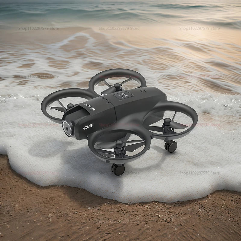 2025 NEW D16 Drone with 180° Electric Adjustable 8K HD Camera WiFi Light Flow Obstacle Avoidance RC Quadcopter Toy Gift for Kid