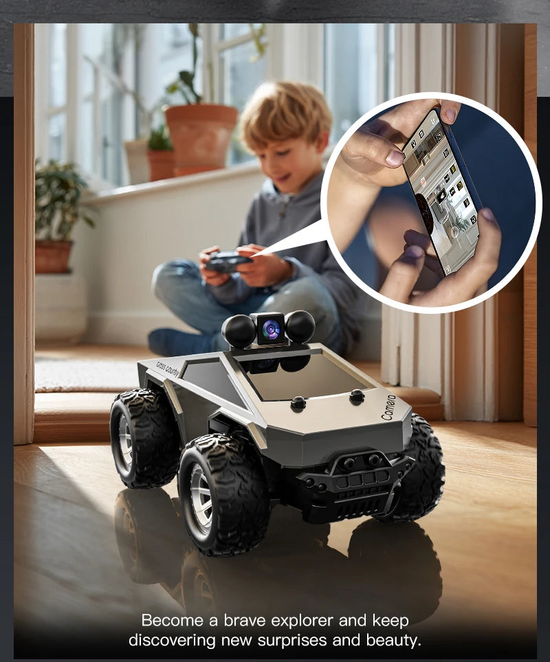 Rc Car with Camera High-Speed Climbing Car Wifi Picture 1:28 Remote Control Off-Road Vehicle Real-Time Transmission Xmas Gift
