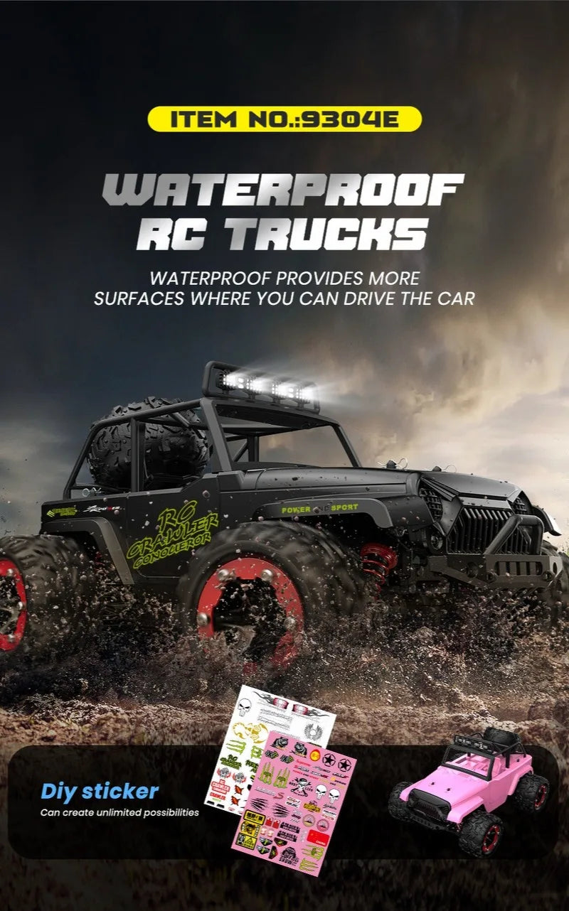 1:18 Full Scale Four-Wheel Drive High-Speed Remote Control Car Off-Road Pickup Truck Climbing Car Rc Racing Model