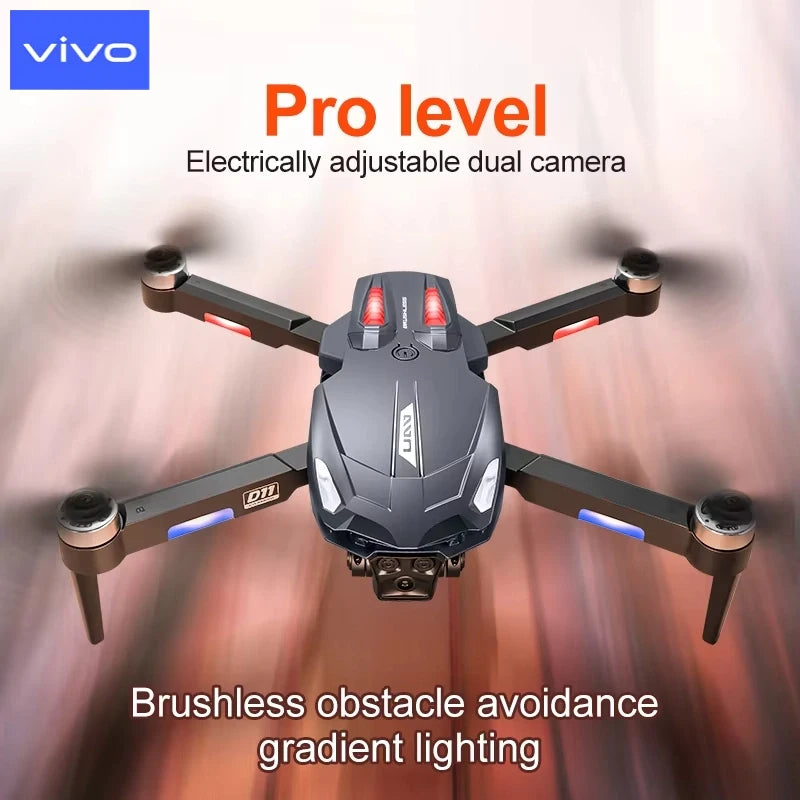 VIVO D11 8K GPS Brushless Drone with Dual Camera & Omnidirectional Obstacle Avoidance