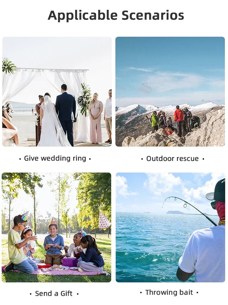 BRDRC Airdrop System for DJI Air 3S/Air 3 Drone Fishing Bait Wedding Ring Gift Deliver Life Rescue Thrower Drone Accessories