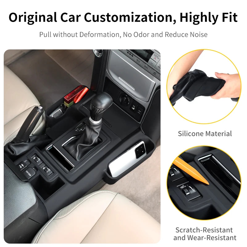 Central Console Gearbox Box Cover for 2010-2023 Toyota Land Cruiser Prado 150 Lc150 nternal Decoration Accessories Upgrade