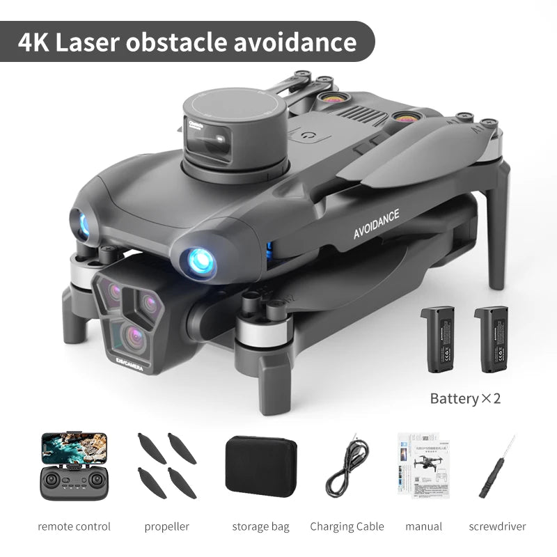 Drone 4K HD Brushless Motor Avoidance Drones with 4.5" Screen On Control Dual Cameras Quadcopter Gifts For Children and Adults