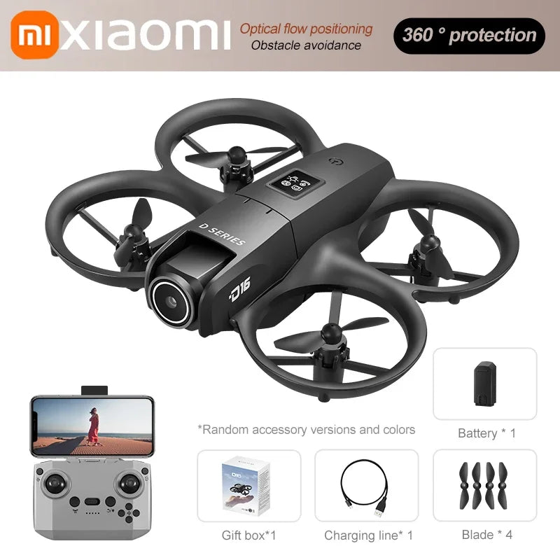 Xiaomi D16 GPS UAV 8K Aerial HD Profesional Dual-camera Helicopter Optical Flow Positioning Avoidance Type Brushless Motor Drone