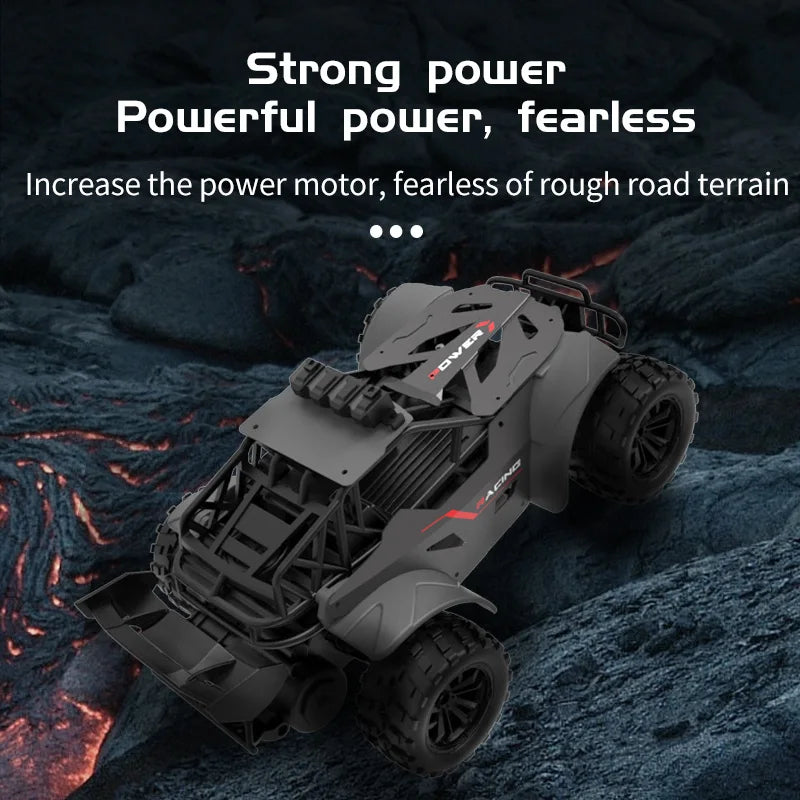 Rc Car Racing with Light 20KM/H 2.4G High-Speed Remote Control Car Vehicle Pickup Truck Off-Road Climbing RC Toys for Kids Gift