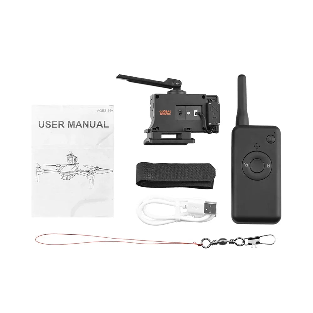Drone Thrower Airdrop Air Drop System for DJI Mavic 2/Pro/Air 2/Air/FIMI X8SE Life Remotely Delivery Airdrop Fishing Life Rescue