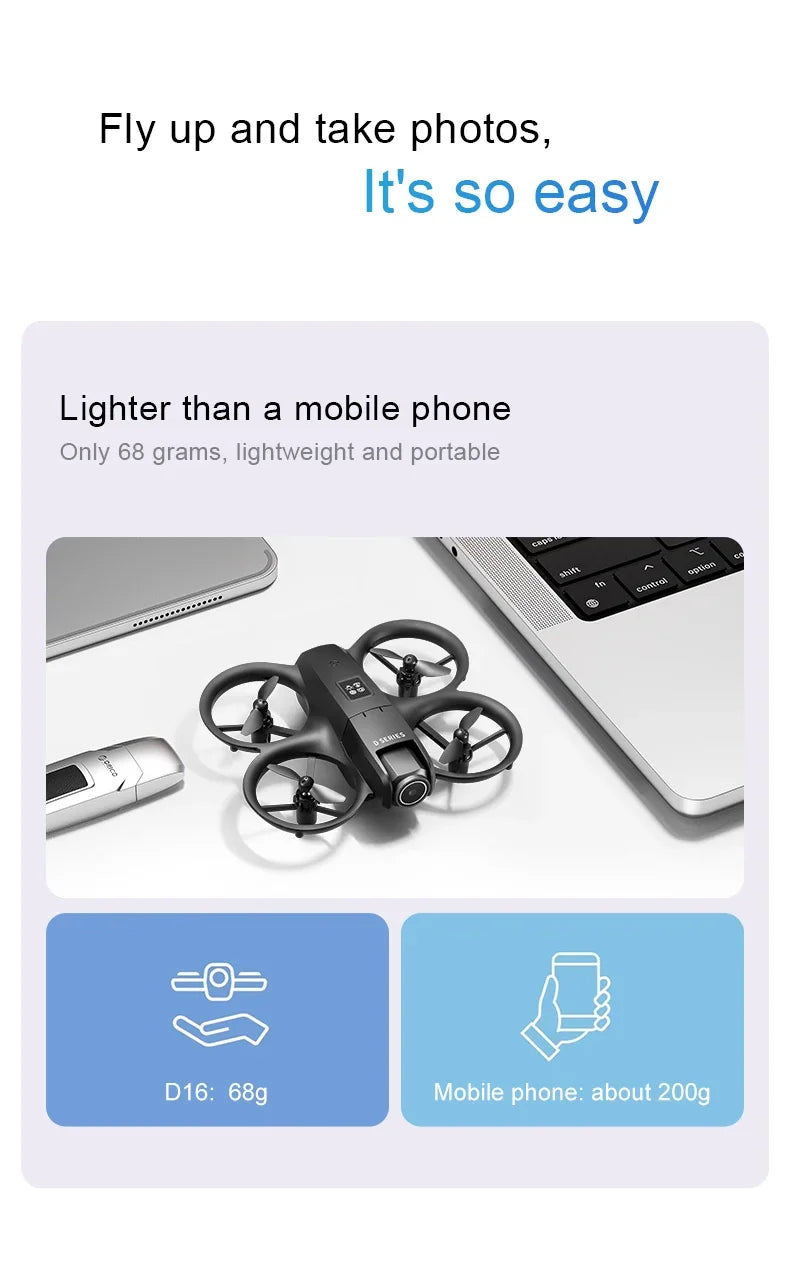 Xiaomi D16 GPS UAV 8K Aerial HD Profesional Dual-camera Helicopter Optical Flow Positioning Avoidance Type Brushless Motor Drone