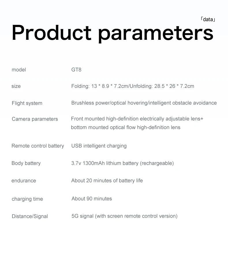 2025 New GT8 Drone GPS 8K Professional HD 360° Dual Cameras 5G WIFI Brushless Motors Obstacle Avoidance Foldable Quadcopter Toys