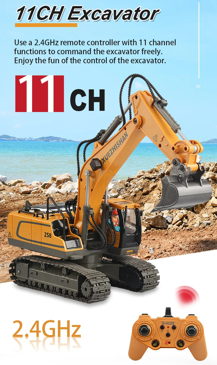 RC Car Children Toys Remote Control Car Toys For Boys Radio Control Excavator Dump Truck Bulldozer Electric car Kids Toys Gift